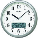 【メーカー直送T】SEIKO 電波掛時計 “KX244S” (温度湿度表示付き) KX244S(3)