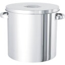 【メーカー直送T】日東 ステンレスタンク ストレート貯蔵用タンク(フタ付) 15L ST-27 (SUS304 15L)