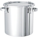 【メーカー直送T】日東 ステンレスタンク ストレートクリップ式密閉タンク(フタ付) 36L CTH-36 (SUS304 36L)