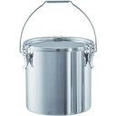 【メーカー直送T】日東 ステンレスタンク ストレートクリップ式吊下げ密閉タンク(フタ付) 20L CTB-30 (SUS304 20L)