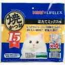 いなば 焼かつお 15本入×4個セット ほたてミックス味 ウエット フード 猫用 おやつ キャットフード トッピング ギフト ご褒美 コーナン限定 お得 大容量 保存料 無着色 保存料不使用