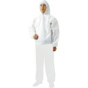 【メーカー直送T】トラスコ中山(TRUSCO) 不織布使い捨て保護服フード付ジャンバー Mサイズ TPC-F-M