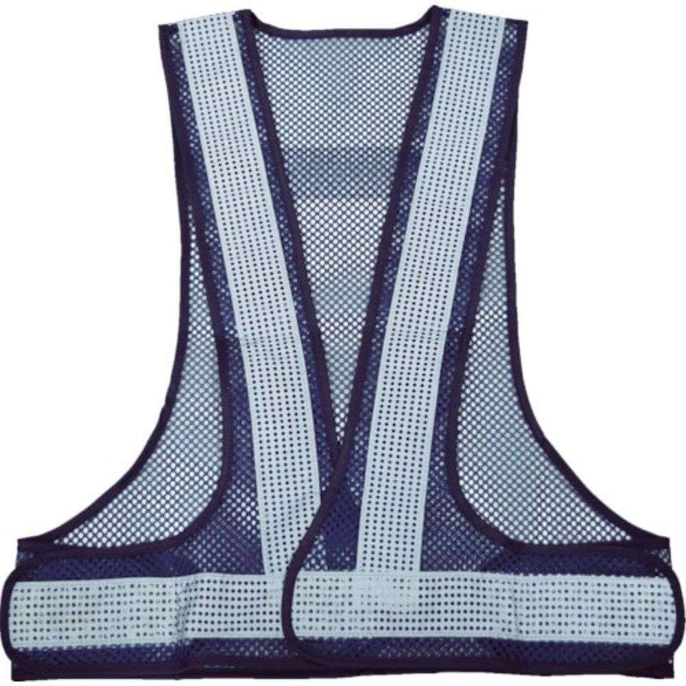 【12/5(金)限定 抽選で最大100%ポイントバック 要エントリー】【メーカー直送T】トラスコ中山(TRUSCO)　メッシュ安全ベスト　紺＊シルバーTMVBS