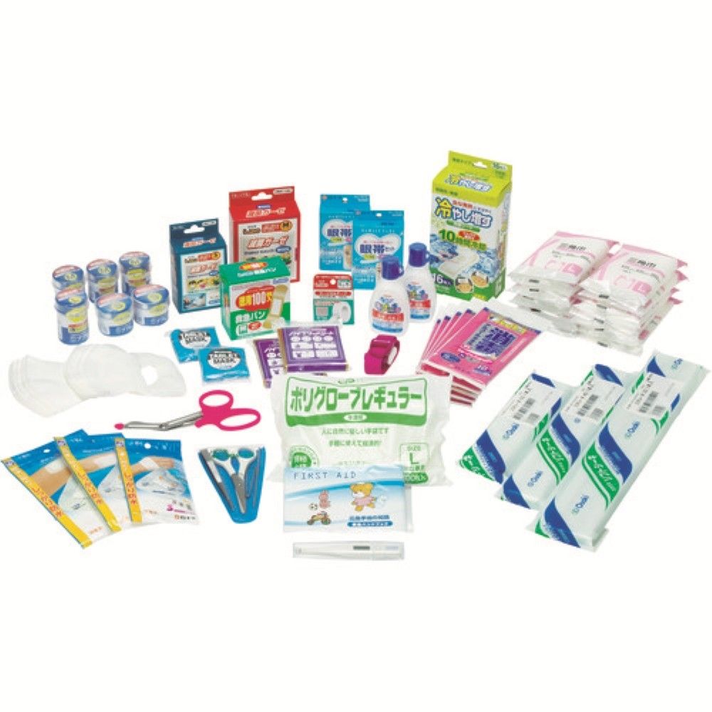 【メーカー直送T】sanwa　防災用救急箱セット　20人用 400523