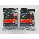 【未開封品】ELECOM LD-GPA/BU2 エレコム Cat6A準拠 LANケーブル 2m×2個セット スタンダード ブルー 送料無料!