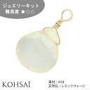 【5/5全品PT5倍+10%OFF CP配布中!】ジュエリーキット 天然石 チャーム が作れるセット レモンクォーツ マロンカット ワイヤー 線径0.3mm ピ...
