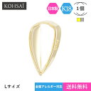 バチカン K18 クローズ シンプル ネックレス パーツ アクセサリー 【1個】 18k 18金8.0mm 細幅 大きい ペンダントトップ ペンダントヘッド 日本製 金属アレルギー対応 ゴールド 修理 ハンドメイド 手芸用品 コネクター つなぎパーツ ジョイント しずく型 材料