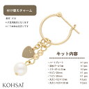 【5/5全品PT5倍+10%OFF CP配布中!】ジュエリーキット 付け替え ピアスチャーム セット 【片耳用】 シンプル フープピアス フープイヤリング パー...