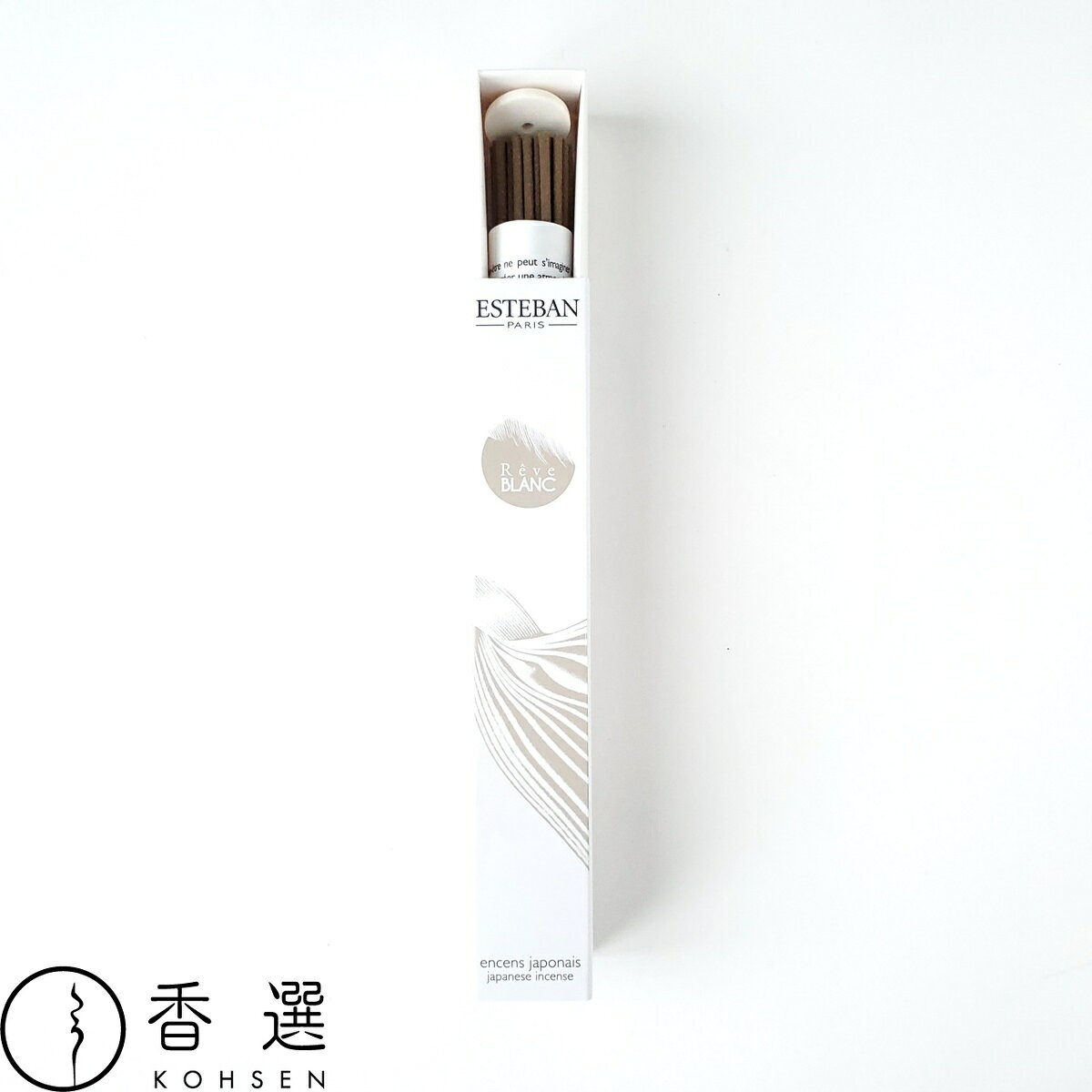 ESTEBAN エステバン レーヴ ブラン スティック 40本 お香 インセンス スティック スティック型 日本製 アロマ 贈答用 プレゼント フレグランス 日本香堂 メール便 送料無料