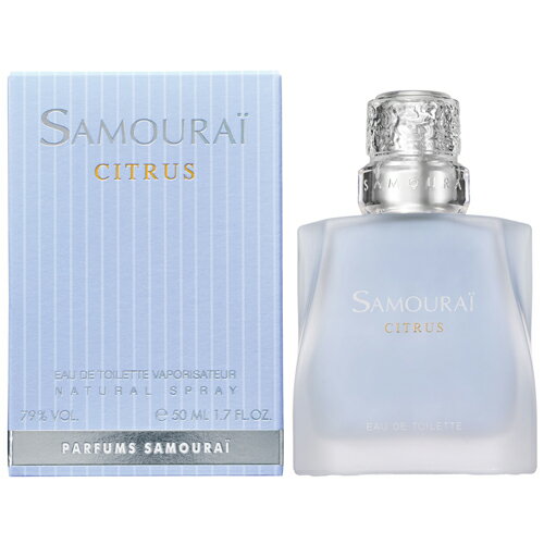 アランドロン サムライ シトラス オードトワレ EDT SP 50ml ALAIN DERON SAMOURAI 香水 メンズ 男性用 男性 フレグランス ブランド 人気 誕生日 彼氏 香り 爽やか 夏 柑橘 柑橘系 オレンジ レモン グレープフルーツ ヴァーベナ ミント ピーチ プレゼント ギフト