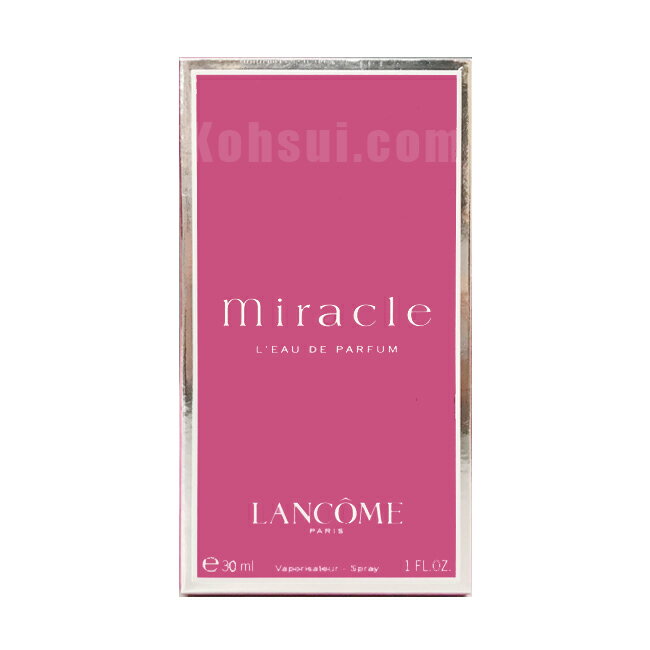 ランコム ミラク EDP SP 30ml レディース 香水 | 女性用 女性 ミ・ラ・ク miracle ブランド 人気 誕生日 彼女 フローラル ライチ フリージア マグノリア ジンジャー ジャスミン ムスク 結婚祝い 誕生日 内祝い お返し 贈り物 プレゼント ギフトのサムネイル