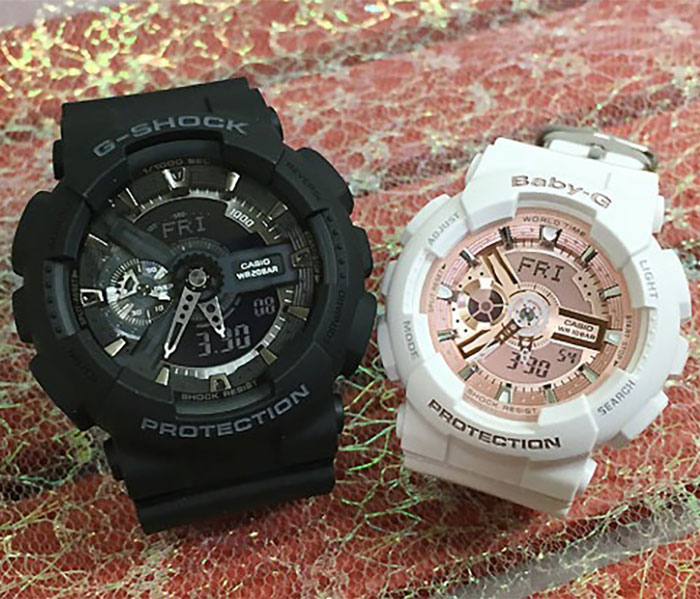 【恋人屋】恋人たちのGショック ペアウオッチ G-SHOCK BABY-G カシオ 2本セット GA-110-1BJF BA-110X-7A1JF ラッピング無料