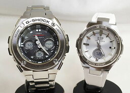 【恋人屋】恋人たちのGショック ペアウオッチ G-SHOCK BABY-G カシオ 電波ソーラー 2本セット GST-W310D-1AJF MSG-W200-7AJF 電池交換不要 時間がくるわない ラッピング無料 手書きのメッセージお付けします あす楽対応