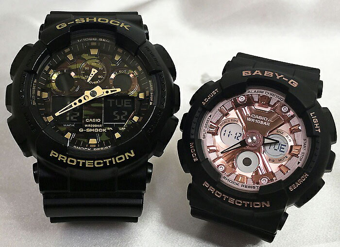 【恋人屋】恋人たちのGショック ペアウオッチ G-SHOCK BABY-G カシオ 2本セット GA-100CF-1A9JF BA-130-1A4JF ラッピング無料