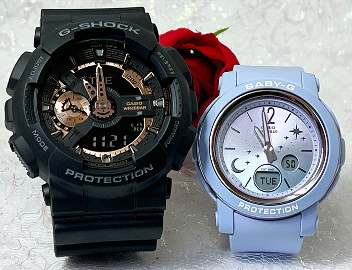 【恋人屋】恋人たちのGショック ペアウオッチ G-SHOCK BABY-G カシオ 2本セット GA-110RG-1AJF BGA-290..