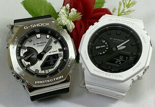 【恋人屋】恋人たちのGショック ペアウオッチ G-SHOCK BABY-G カシオ 2本セット アナデジGM-2100-1AJF GA-2100-7AJF プレゼント ラッピング無料 メッセージカード g-shock ペアウオッチ あす楽対応　クリスマス プレゼント 誕生日 御祝い還暦 銀婚式 結婚記念日 婚約