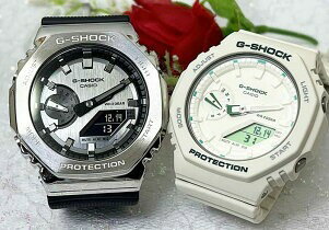 【恋人屋】恋人たちのGショック ペアウオッチ G-SHOCK ペア腕時計 カシオ 2本セット GM-2100-1AJFGMA-S2100GA-7AJF デジタル ラッピング無料 手書きのメッセージカードお付けします あす楽対応　クリスマス　誕生日 御祝い還暦 銀婚式　結婚記念日　バレンタイン 婚約