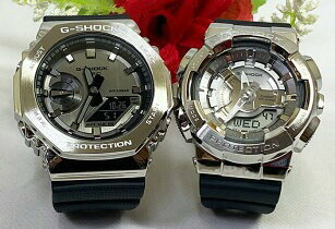 【恋人屋】恋人たちのGショック ペアウオッチ G-SHOCK カシオ 2本セット gショック GM-2100-1AJF GM-S110-1AJF アナデジ 電池式 ラッピング無料 あす楽対応　クリスマス　誕生日 御祝い還暦 銀婚式　結婚記念日　バレンタイン 婚約