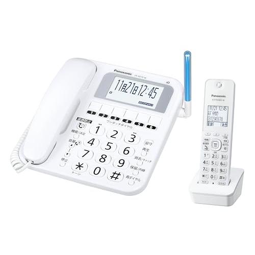 パナソニック コードレス電話機(子機1台付き) VE-GE19DL-W ホワイト Panasonic パナソニック コードレス電話機(子機1台付き) VE-GE19DL-W ホワイト Panasonic