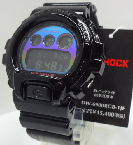 限定カラーモデル【あす楽対応】カシオG-SHOCK DW-6900RGB-1JF Virtual Rainbow：Gamer’s RGB