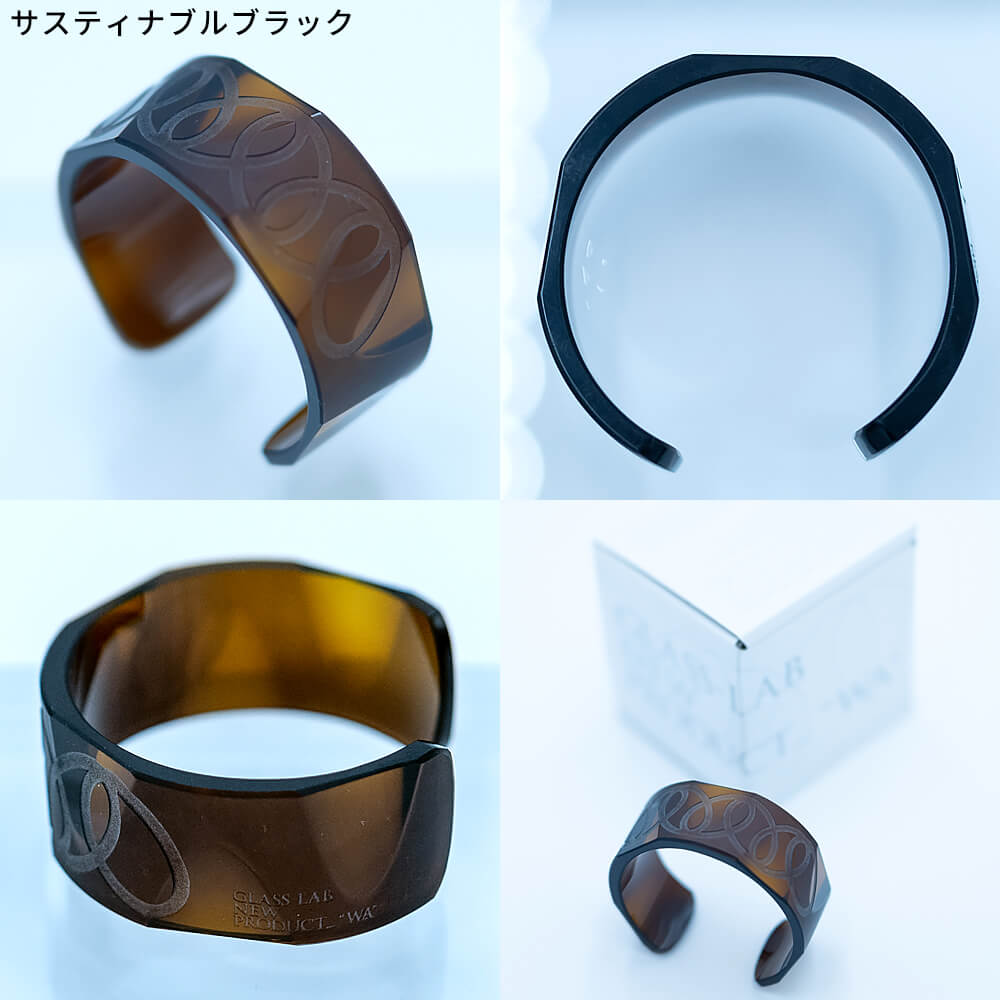 GLASS-LAB株式会社 GLASS-LAB NEW PRODUCT “WA” 江戸切子 バングル 腕輪 ブレスレット 送料無料 専用巾着 入り 伝統工芸品 椎名切子 おしゃれ かわいい ギフト プレゼント 母の日 父の日 敬老の日 お祝い
