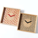 東京染小紋 KOMON WOOD CLOCK GAKUシリーズ 化粧箱入り 置き掛け両用 3種類展開 送料無料 ギフト 株式会社富田染工芸