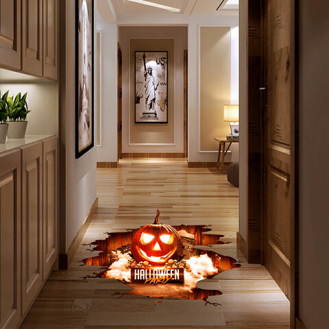 3Dウォールステッカー ハロウィン かぼちゃ かわいい 剥がせるお部屋飾り 店内飾り 窓ステッカー DIY デコレーション 送料無料