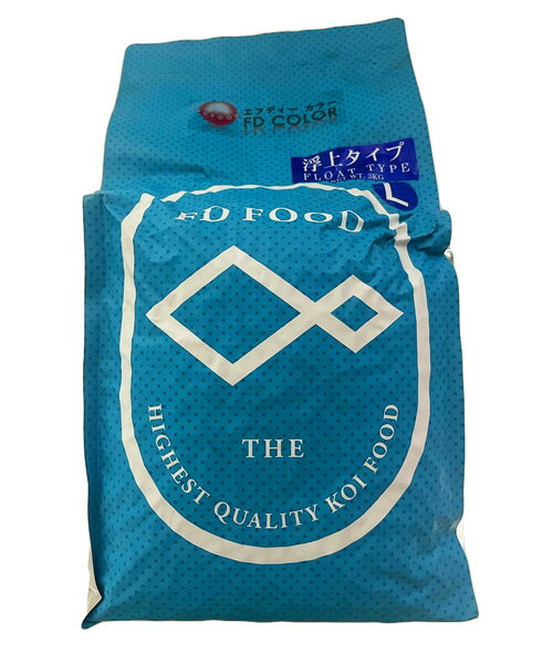 Pellet Type - ☆FDフード 最高級色揚飼料 カラー L 浮 3kg×2袋送料無料 但、一部地域除