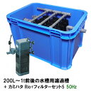 ☆200L～1t前後の水槽用濾過槽＋カミハタRio フィルターセット5 50Hz 送料無料 但 一部地域除