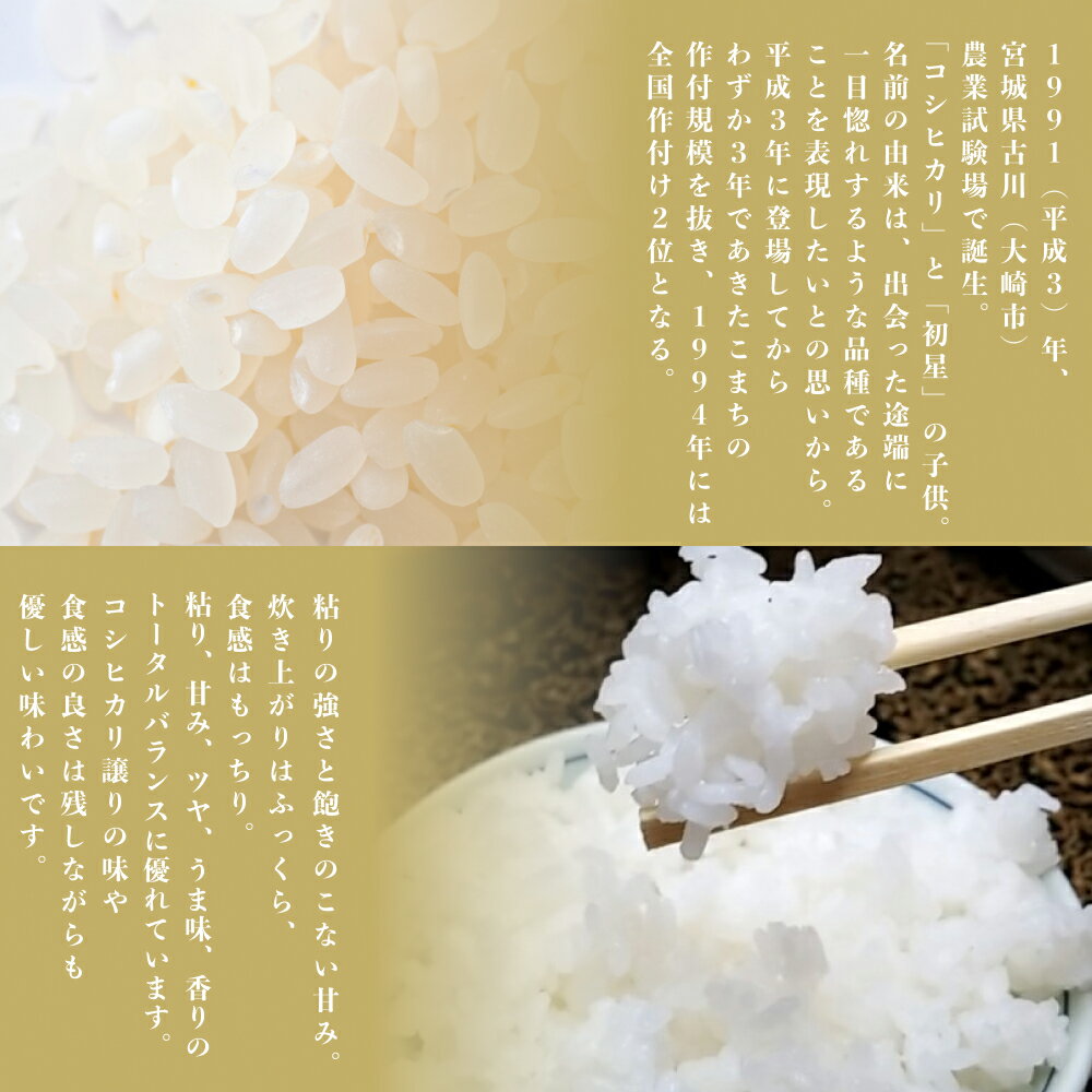 ★楽天月間優良ショップ受賞店★お米 ★ 白米 5kg 宮城県産 ひとめぼれ 5kg 令和7年産 h3c27 検査一等米