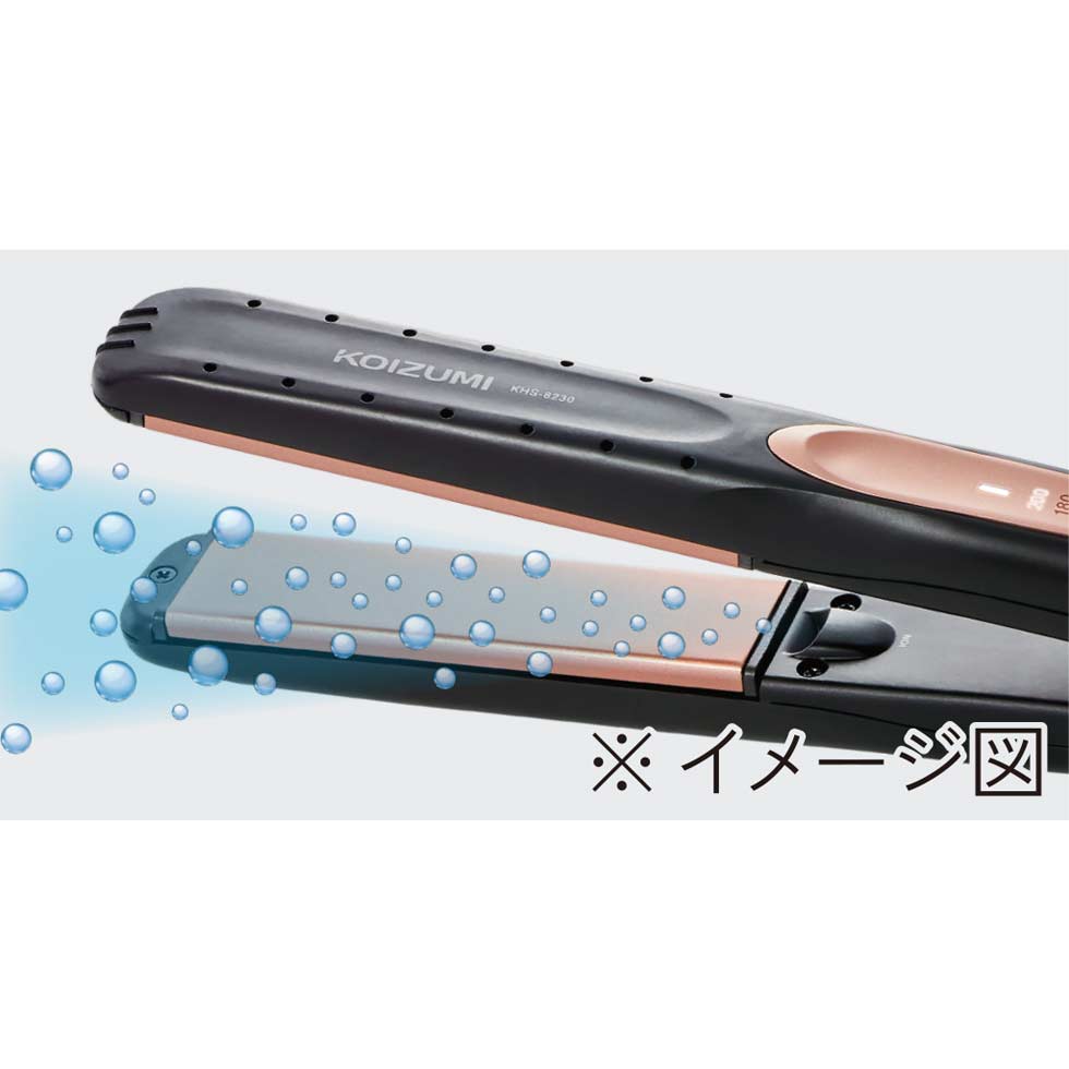 コイズミ ストレートアイロン マイナスイオン KHS-8230｜送料無料 ヘアアイロン 2way コテ 美容 人気 おすすめ 前髪 初心者 幅 口コミ くせ毛 コテ ストレート カール ボブ ショート ロング ギフト プレゼント おすすめ