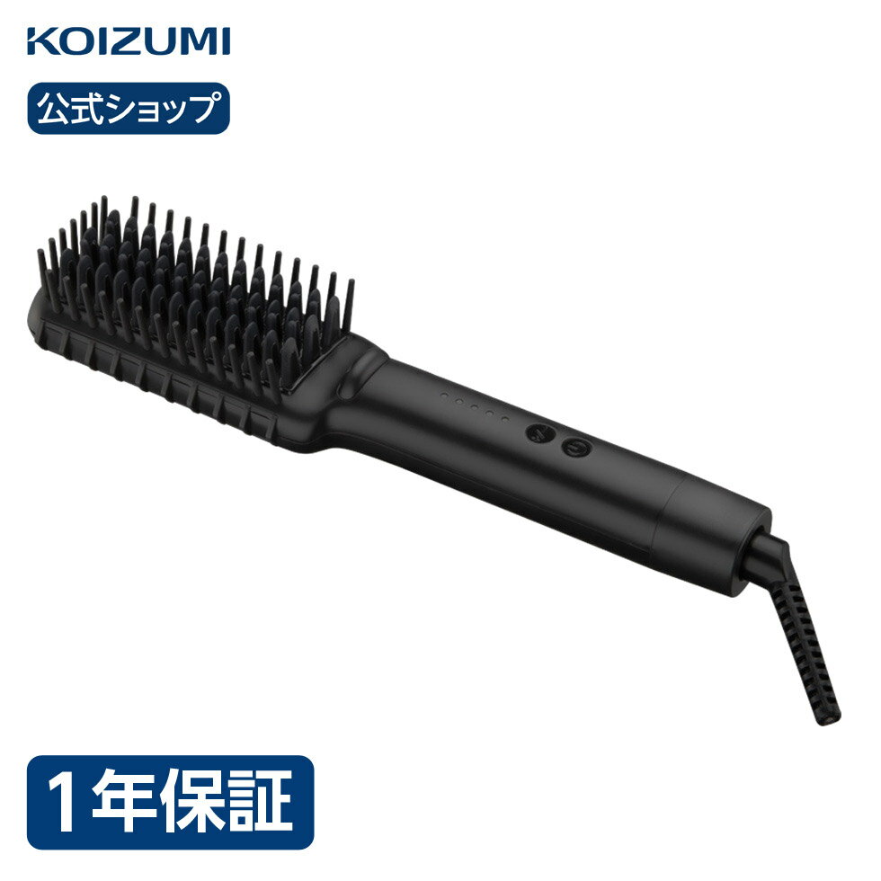 【メーカー公式】ヴィダルサスーン ヘアアイロン ブラシ マイナスイオン VSI-1060 送料無料 ストレート ヘアアイロン ブラシ コテ ヘアーアイロン ヒートブラシ アイロンブラシ ショートヘア ボブ 前髪 トップ 初心者 メンズ 黒 ビダルサスーン KOIZUMI VS 男女兼用