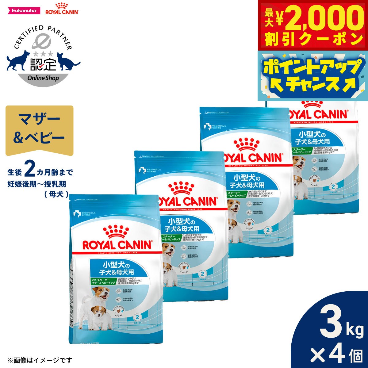 楽天市場】ロイヤルカナン ミニスターターマザー&ベビードッグ 3kgの通販