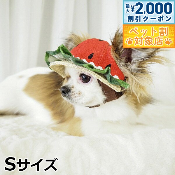 【最大2000円OFFクーポン！＆店内ポイント最大58倍！本日限定！】犬の帽子 ガーデンオブエデン すいかフリルハット Sサイズ