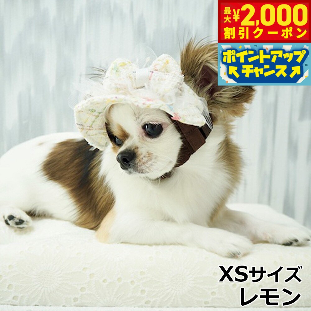 【最大2000円OFFクーポン！＆店内ポイント最大52倍！本日限定！】犬の帽子 ガーデンオブエデン candyツィードハット XS レモン【送料無料】