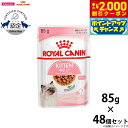 【2000円OFFクーポン!&店内ポイント最大59倍!本日限定!】ロイヤルカナン 猫 キャットフード ウェットフード キトン グレービー 85g×48パウチセッ...