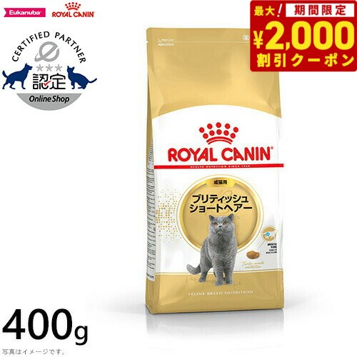 ロイヤルカナン キャットフード ブリティッシュ ショートヘアー 成猫用 400g 正規品 猫用品/ねこグッズ/ペットグッズ/ペット用品