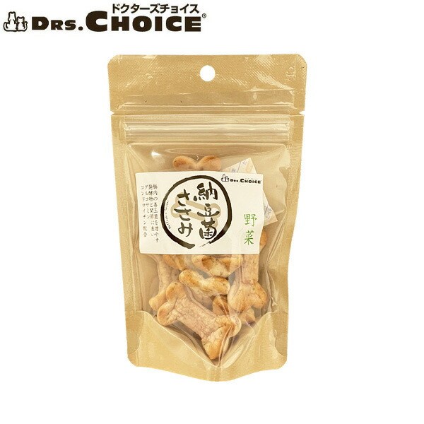 乐天商城 - ドクターズチョイス 犬用おやつ 納豆菌ささみ 野菜味 50g国産