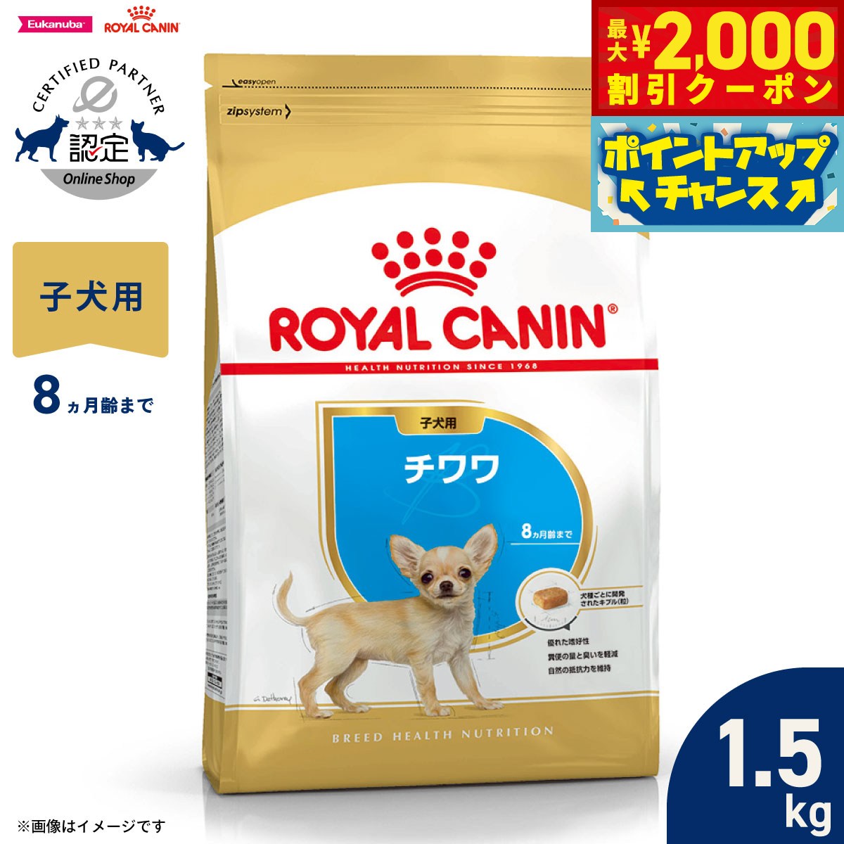 楽天市場】ロイヤルカナン チワワ 1.5kgの通販