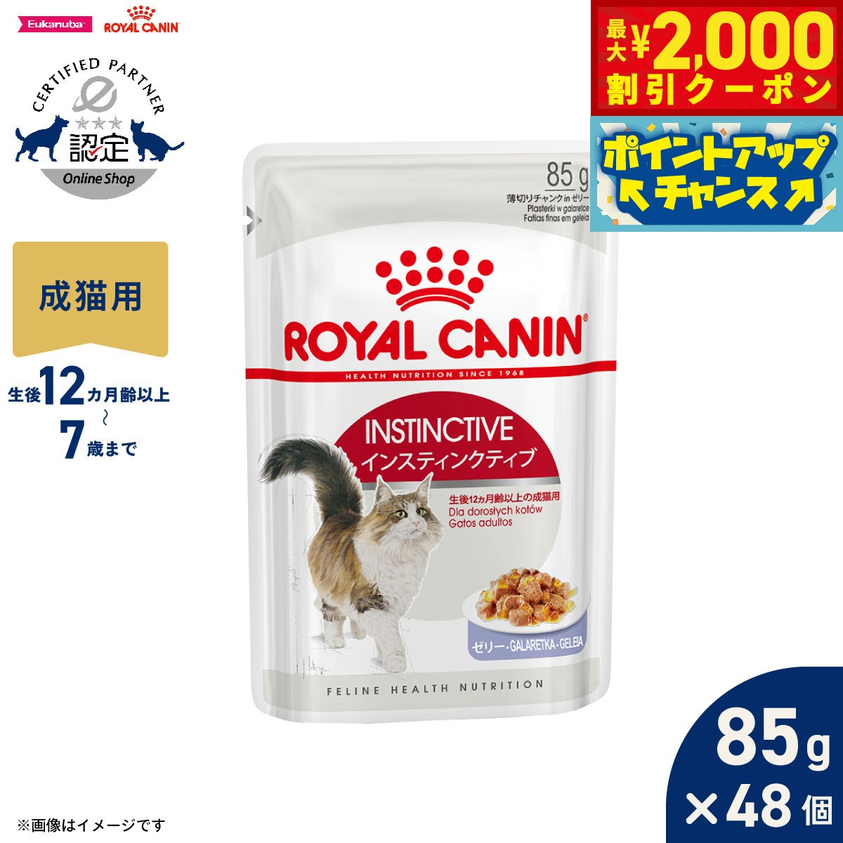 楽天市場】ロイヤルカナン インスティンクティブ 85g×48個の通販