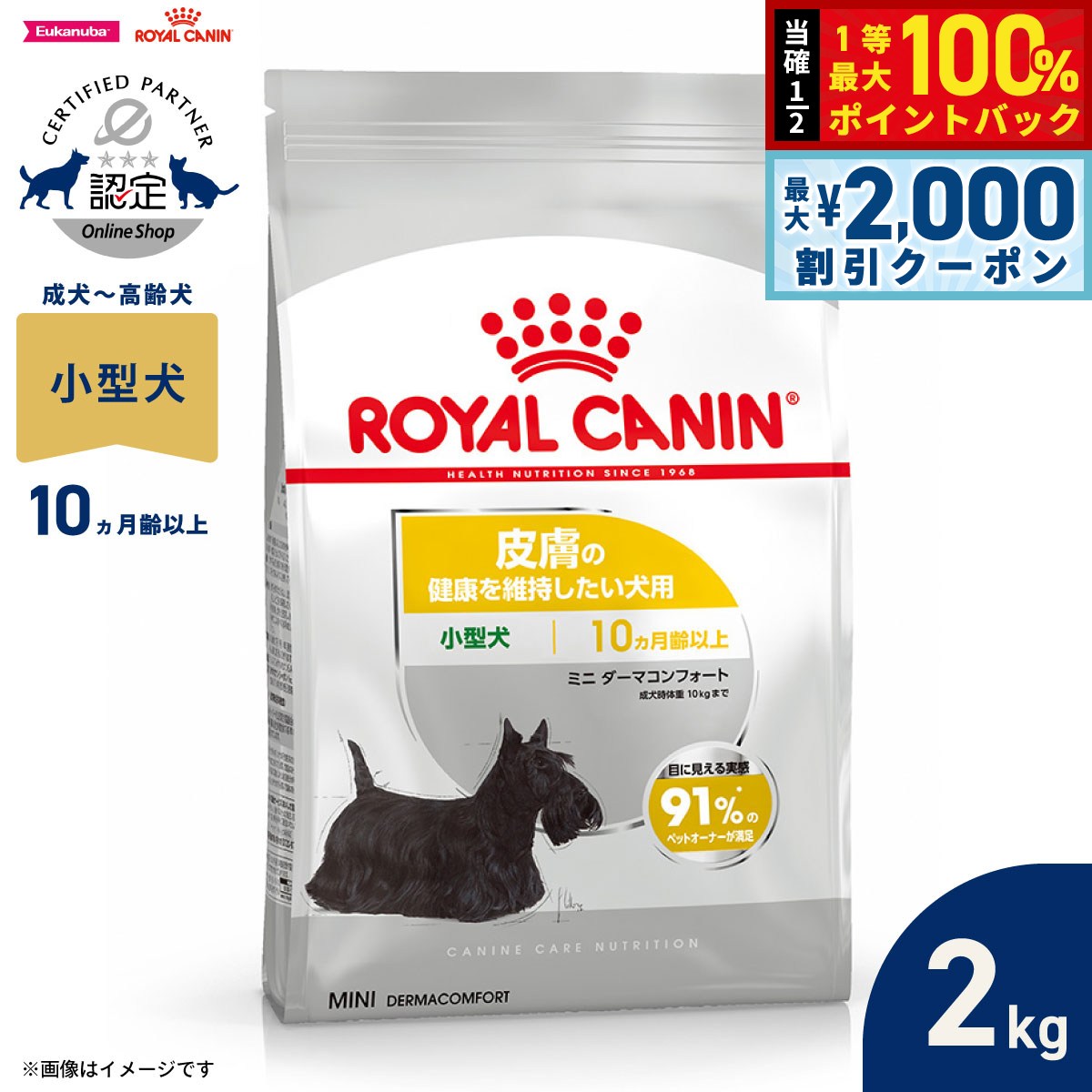 楽天市場】ロイヤル カナン ミニ ダーマ コンフォートの通販