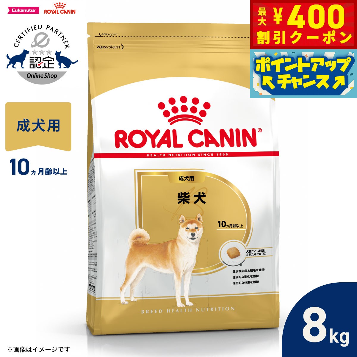 楽天市場】ロイヤルカナン 柴犬 8kgの通販