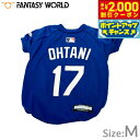 【2000円OFFクーポン!&店内ポイント最大59倍!本日限定!】MLB公認 ロサンゼルス ドジャース 大谷翔平選手モデル Tシャツ M ブルー【送料無料】 犬服 洋服 ドッグウェア ユニフォーム 野球