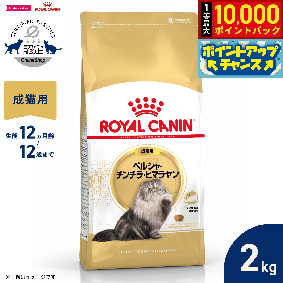 楽天市場】ロイヤルカナン ペルシャ チンチラ ヒマラヤン 2kgの通販