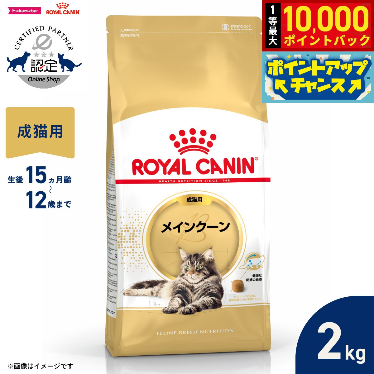 楽天市場】ロイヤルカナン メインクーン 2kgの通販