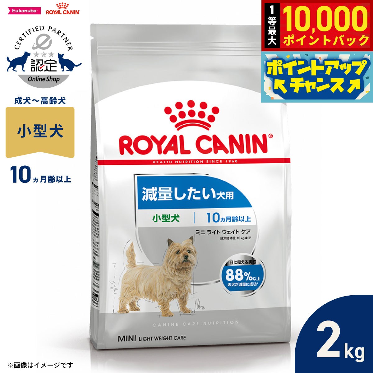 楽天市場】ロイヤルカナン ミニライトウェイトケア 2kgの通販