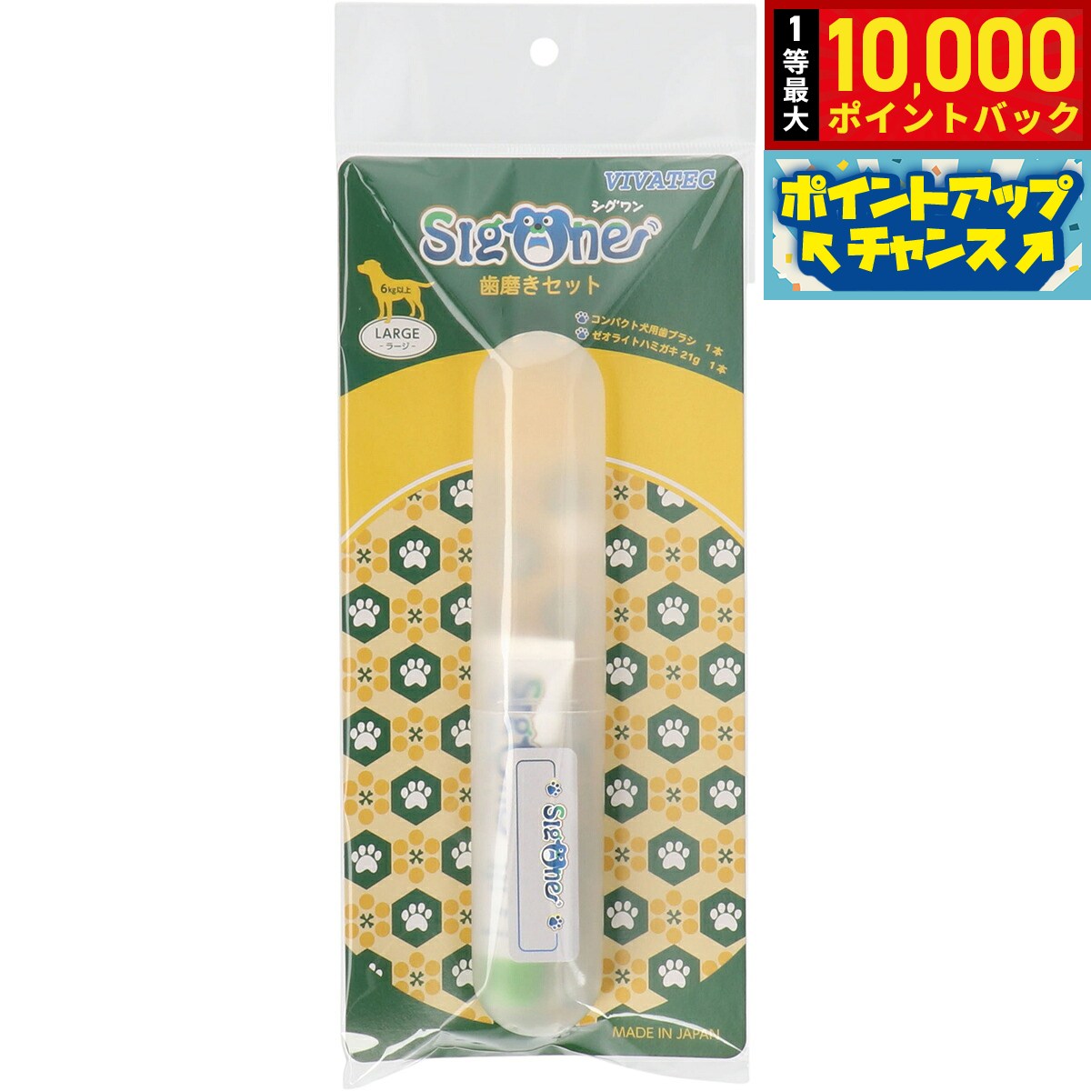 【店内ポイント最大41倍！8月20日！】シグワン コンパクト歯磨きセット ラージ