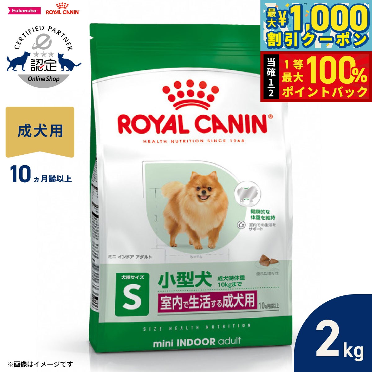 CANIN ミニ インドア アダルト 16kg Amazon.co.jp: ロイヤルカナン SHN