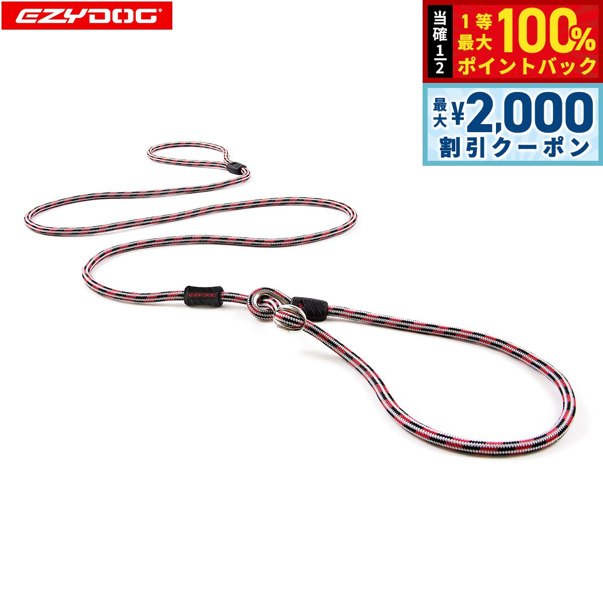 【9/5限定！最大2000円OFFクーポン＆抽選で最大1万ポイントバック】イージードッグ EZYDOG ルカリードライト 6mm レッド【送料無料】 チョークリード 登山用ロープ