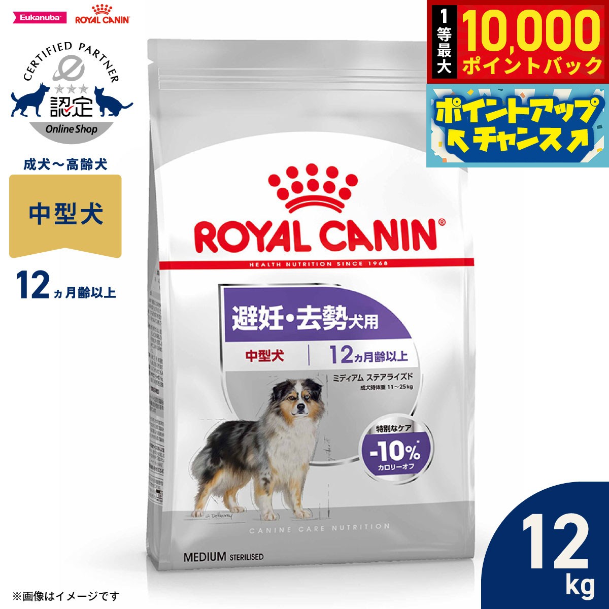 楽天市場】ロイヤルカナン ミディアムステアライズドの通販